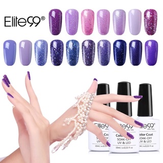 สีทาเล็บเจล Elite99  New Purple Series Colour Nail Gel UV Polish