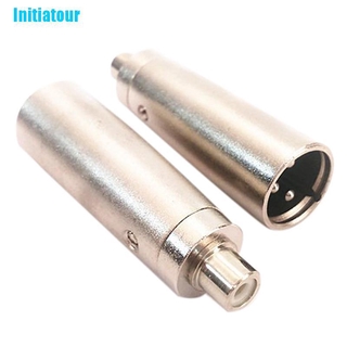 (Initiatour อะแดปเตอร์ปลั๊กเสียง 3 Pin Xlr Male To Rca Female