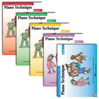 (โค้ดINCSM2Lลด70฿) Hal Leonard Student Piano Library: Piano Technique, Book 1-5