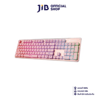 NUBWO KEYBOARD (คีย์บอร์ด) FORTUNE NK32 (PINK) (RAINBOW LED) (EN/TH)