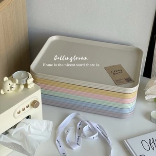 callingbrown [🧇พร้อมส่ง🧇] Home cafe ถาด รองอาหาร