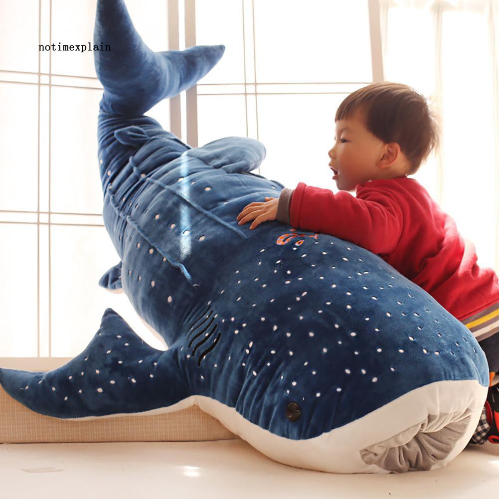เอ็นทีพี_น่ารักฉลามของเล่นตุ๊กตาปลาใหญ่ผ้าตุ๊กตาปลาวาฬยัดไส้เด็กของขวัญวันเกิด
