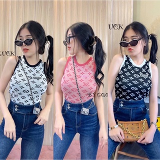 Dzaishop💕 เสื้อกล้าม เสื้อแขนกุดลายหลุยส์ เสื้อกล้ามมาแรง