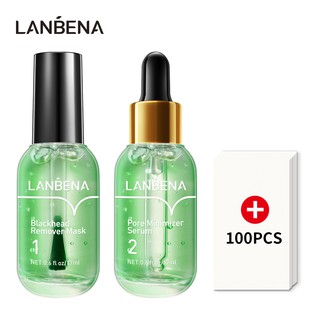 LANBENA Blackhead Remover Mask (NO.1) & Pore Minimizer Serum…