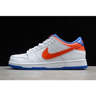 สีใหมขายร้อน Nike SB Dunk Low Pro สีขาว Royal Red 304292-103 รองเท้าผ้าใบกีฬา Shoes