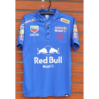 ใหม่เสื้อ H3/Redbull 450 เนื้อผ้าH3 ผ้าเม็ดข้าวโพด 100% Micro Polyester โปโล เนื้อผ้ายืดหยุ่น  ออกแบบด้วยดีไซน์ทันสมัย