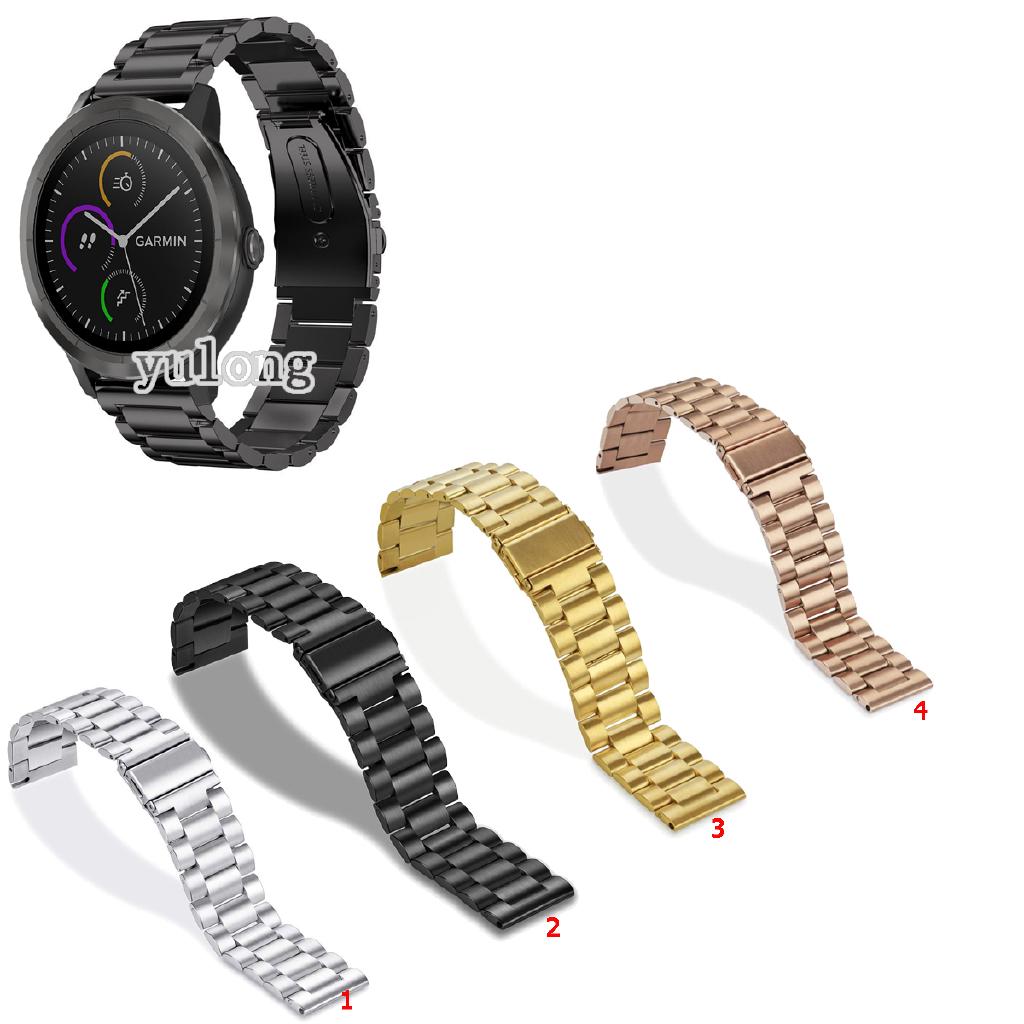 สายคล้องนาฬิกาข้อมือ สเตนเลส สําหรับ Garmin Vivoactive 3 Music