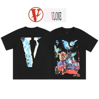 เสื้อยืด【Hot sale】3830 vlone men fashion T-shirt for women