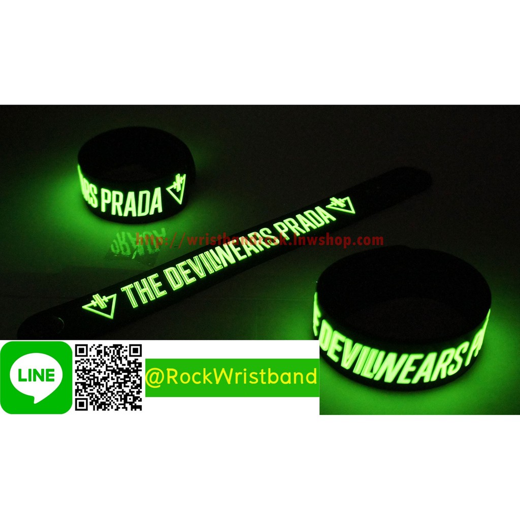 The Devil Wears Prada ขายริสแบนด์เรืองแสง  DPA217GA กำไลข้อมือวงร็อค