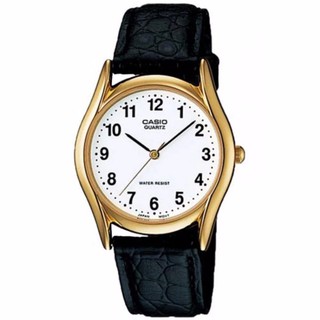 Casio Standard นาฬิกาข้อมือผู้ชาย สายหนัง สีดำ รุ่น MTP-1094Q-7B1