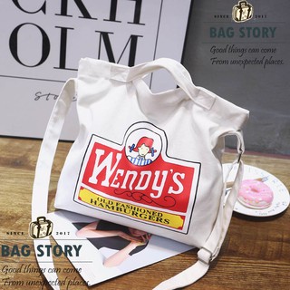 พร้อมส่ง กระเป๋าผ้า WENDYS BAG