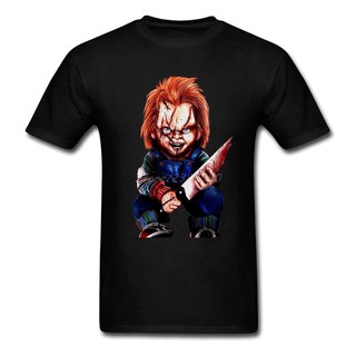 Movie Seed Of Chucky Terror T Shirt เสื้อแขนสั้นเสื้อยืด Hip Hop Cotton Tees ชาย