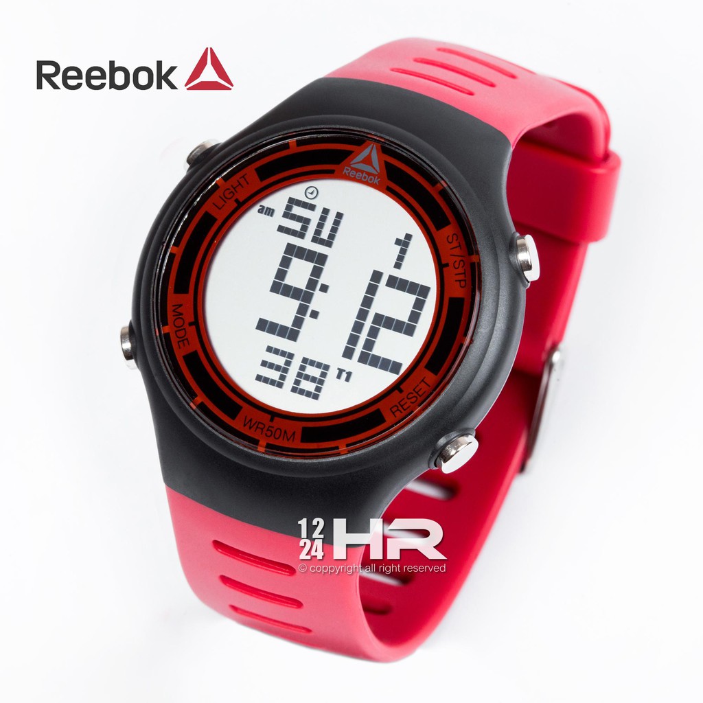 Reebok RD-RUT-G9 นาฬิกา Reebok ของแท้ สายยาง รับประกันศูนย์ไทย 1 ปี 12/24HR RD-RUT-G9-PBPR-S1, RD-RU