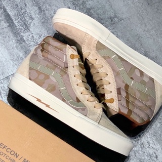 Defcon x Vans Sk8-Hi Notchback Pro รองเท้าผ้าใบลําลอง ข้อสูง