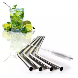 Stainless Straw Pack 4+1 หลอดดูดน้ำแก้วเยติ ขนาด 30 oz