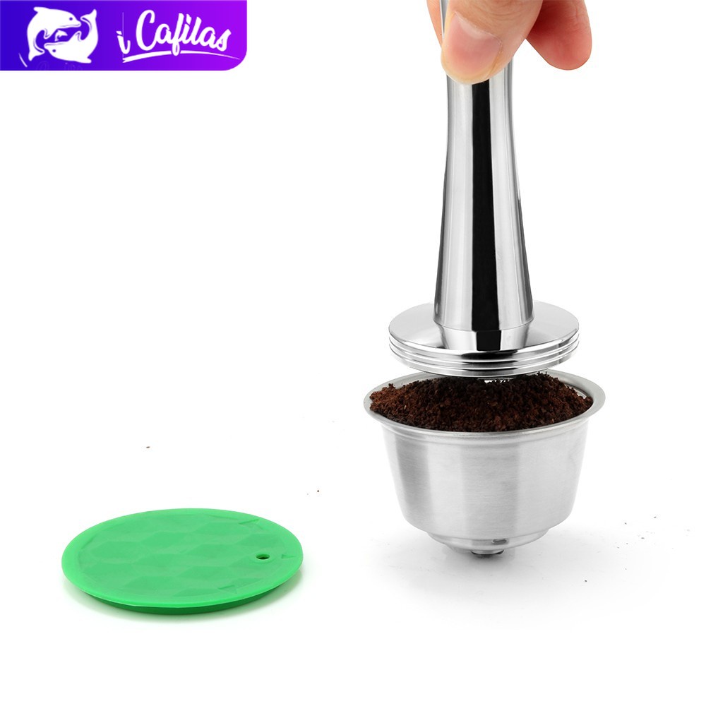 i Cafilas TD  การงัดแงะกาแฟสแตนเลสบรรจุกาแฟเครื่องมือกดกาแฟบดสําหรับ Dolce Gusto,Nespresso,illy