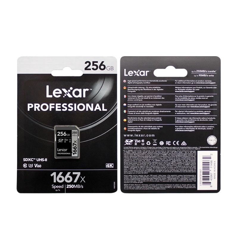 Original Lexar 128GB SD Card 1000x UHS-II U3 SDHC SDXC 32GB Memory Card 16GB 64GB Carte SD #5