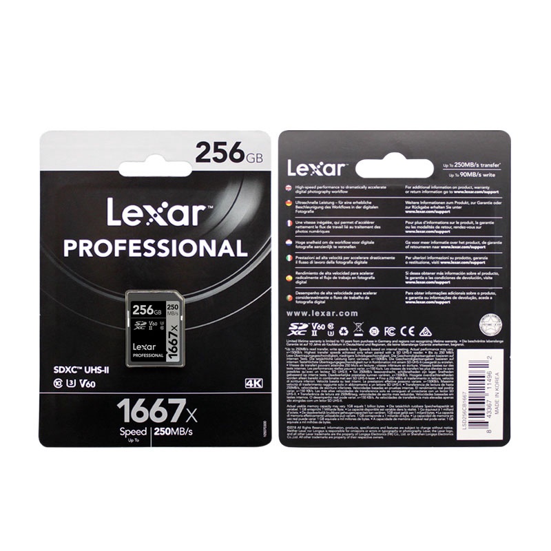 Original Lexar 128GB SD Card 1000x UHS-II U3 SDHC SDXC 32GB Memory Card 16GB 64GB Carte SD #8