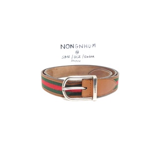 เข็มขัด Gucci nylon web belt sz 100 40 มือ 2 ของแท้