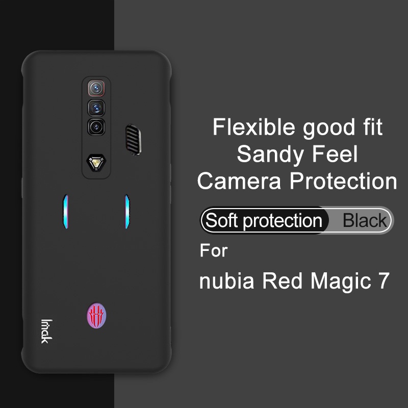 Original Imak Ultra thin Frosted Casing ZTE Nubia Red Magic 7 Matte Soft TPU Case Silicone Back Cove