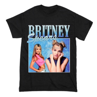 [COD]พร้อมส่ง เสื้อยืดแขนสั้นลําลอง ผ้าฝ้าย พิมพ์ลาย Britney Spears หลากสีสัน สไตล์ฮาราจูกุ สําหรับผู้ชาย ไซซ์ S - 3XlS-