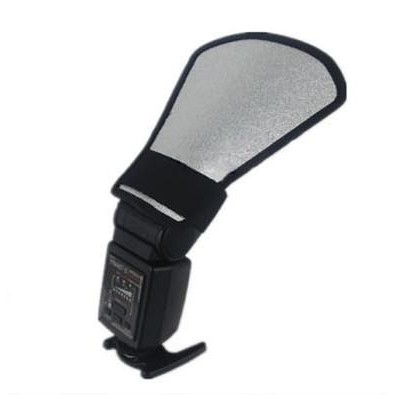 Flash Bounce Reflector Diffuser แผ่นกระจายแสง แผ่นสะท้อนแสงแฟลช ถ่ายรูป