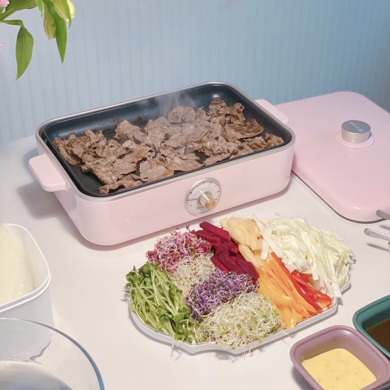 [Voto Korea] Retro Grill Table Multi Cooker Set (8ชิ้น) / เตาย่างบาร์บีคิว
