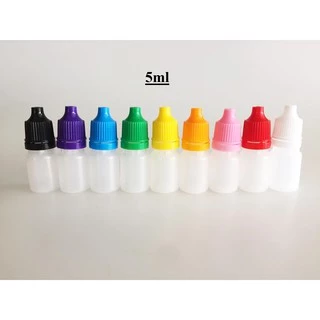 ขวดหยดพลาสติกเปล่า สีขุ่นพร้อมจุกและฝา 5ml/10ml/20ml จำนวน1ชิ้น