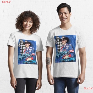 CAR Richard Petty, NASCAR Checkered Flag Design Essential T-Shirt เสื้อยืดพิมพ์ลาย เสื้อยืดโลโก้รถ