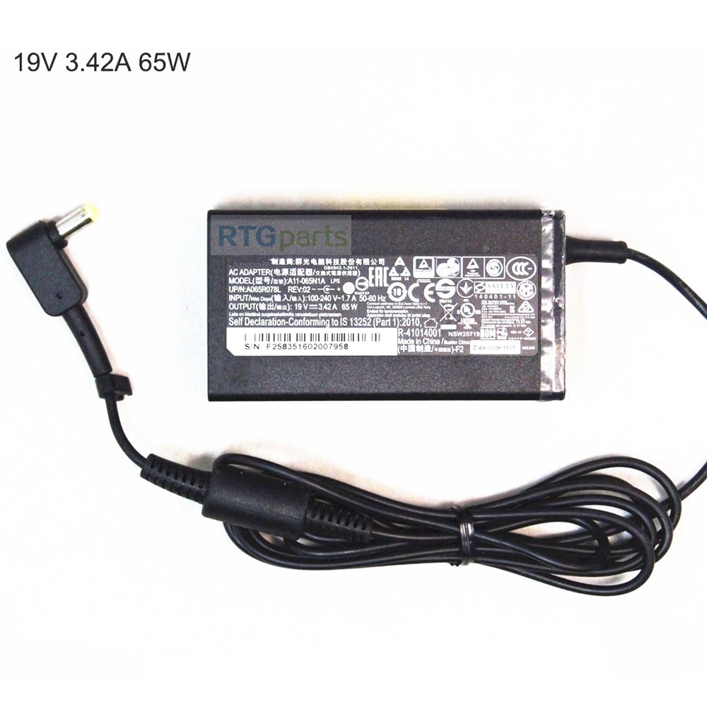19V 3.42A Acer 65W Power Adapter Charger Compatible PA-1650-86 PA-1650-68 - รูปที่ 4