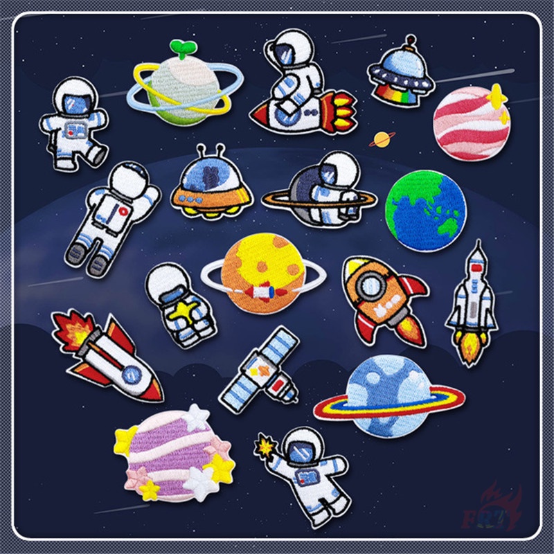 แผ่นแพทช์สติกเกอร์ ลายนักบินอวกาศ Nasa 100th Pilot สําหรับตกแต่งกระเป๋าเป้สะพายหลัง