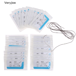 &lt;VeryJow&gt; ชุดเข็มผ่าตัดผ่าตัด ด้ายไหม สําหรับทันตกรรม 12 ชิ้น