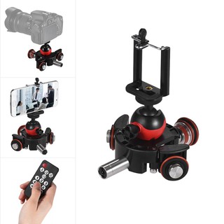 Mini Motorized Video Slider แทร็ก Dolly Railtop ล้อเลื่อน 3 ล้อนักแข่งรถ