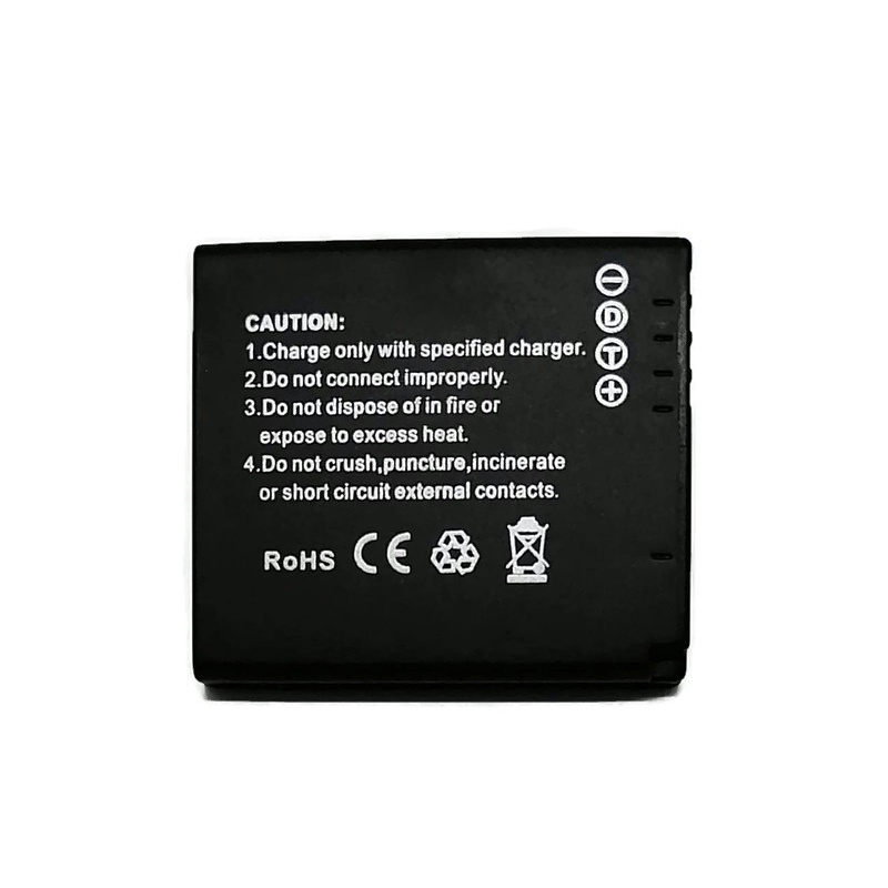Caricabatteria + Batteria DMW-BCF10E Compatibile con Panasonic Lumix DMC-F2, F3, FH1, FH3, FH20, FH22, FP8, FS6, FS4, FS7, FS8, FS1, FS4, FS6, FS7, FS9, FS10, FS11, FS12, FS15, FS25, FS30..vedi lista