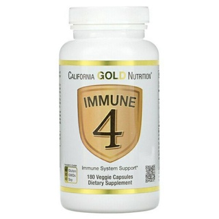 California Gold Nutrition Immune 4 เสริมภูมิต้านทานร่างกาย ขวด 180 แคปซูล
