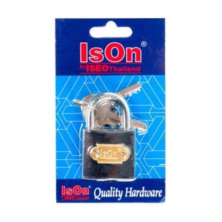 กุญแจสปริง กุญแจล็อค ISON 32MM GY ขาสั่น (ดำ) x 1 อัน