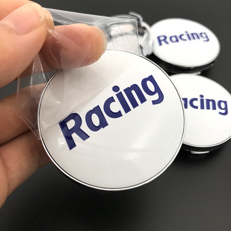 CarDIY (4 ชิ้น) 58 มม. Racing Enkei Rpo1 ฝาครอบล้อสปอร์ตรถยนต์