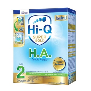 Dumex Hi-Q Super Gold H. A. 2 ไฮคิว ซูเปอร์โกลด์ สูตร 2 นมผง นมเด็ก ขนาด 600 กรัม 17551 / 1200 กรัม 17546