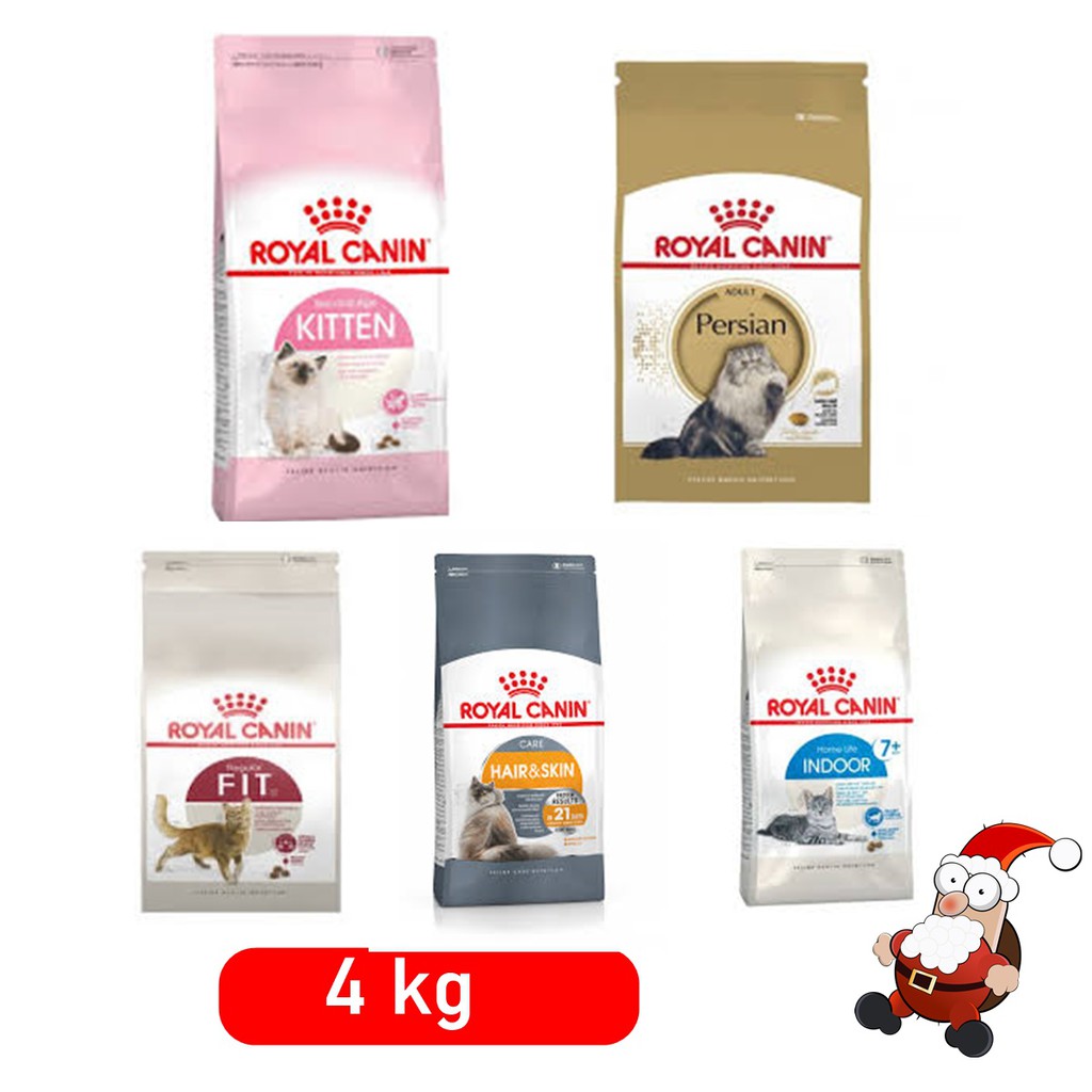 Royal Canin  4kg  มีสูตรดังนี้ Kitten/Hair  skin/ Indoor7+/ Persian Adult