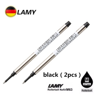 LAMY M63 ไส้ปากกาลามี่ 2 ชิ้น โรลเลอร์บอล หมึกดำ น้ำเงิน  Nibs Lami 2 pieces, roller ball, ink, black, blue