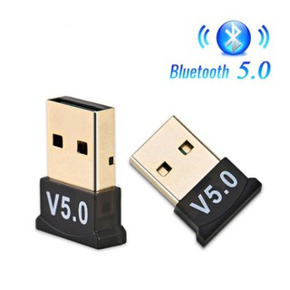 อะแดปเตอร์ USB Bluetooth 5.0เครื่องส่งสัญญาณบลูทูธตัวรับสัญญาณBluetooth Dongle ไร้สาย USB อะแดปเตอร์สำหรับPC คอมพิวเตอร์