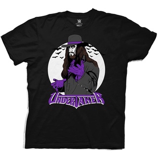 T-shirt  เสื้อยืดแขนสั้น พิมพ์ลายโลโก้ WWE Undertaker สไตล์วินเทจ สําหรับผู้ชายS-5XL