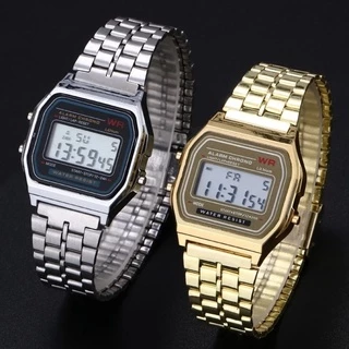 LED Digital Sports Unisex ผู้ชายผู้หญิงสุภาพสตรีนาฬิกาผู้ชายนาฬิกาหญิง