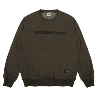 เสื้อยืด คอกลม พิมพ์ลาย House of Smith สีเขียว สําหรับผู้ชาย