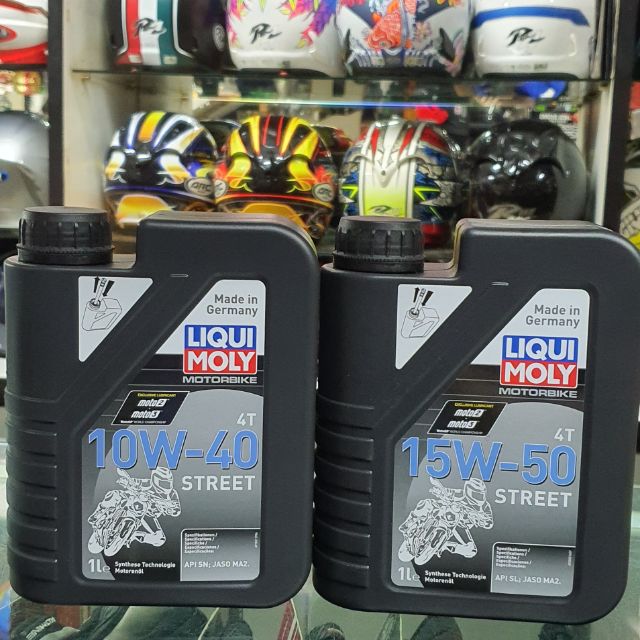 LIQUI MOLY 4T น้ํามัน 10W40 & 15W50 STREET SYNTHETIC