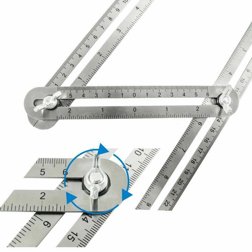 ไม้บรรทัดวัดมุม อุปกรณ์วัดระยะ ไม้บรรทัดปูกระเบื้อง ส่งจากประเทศไทย - รูปที่ 4