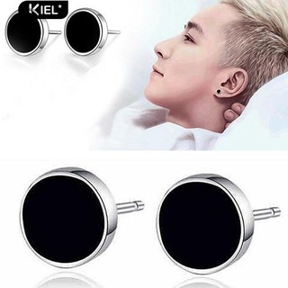 Kiel ชาย 925 ชิลีต่างหูไวนิลหู Ear Studs เครื่องประดับอัญมณี