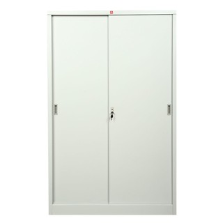 File cabinet HIGH CABINET STEEL KSS-120K-TG Office furniture Home &amp; Furniture ตู้เอกสาร ตู้เหล็กสูงบานเลื่อนทึบ LUCKY WO