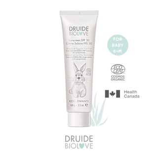 DRUIDE BioLove Sunscreen SPF 30 ครีมกันแดดออร์แกนิค 🍃สำหรับทารกและเด็ก