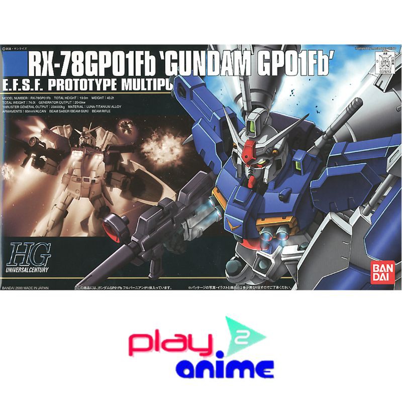 Bandai 1/144 High Grade RX-78 GP01Fb Gundam GP01 Full Vernian